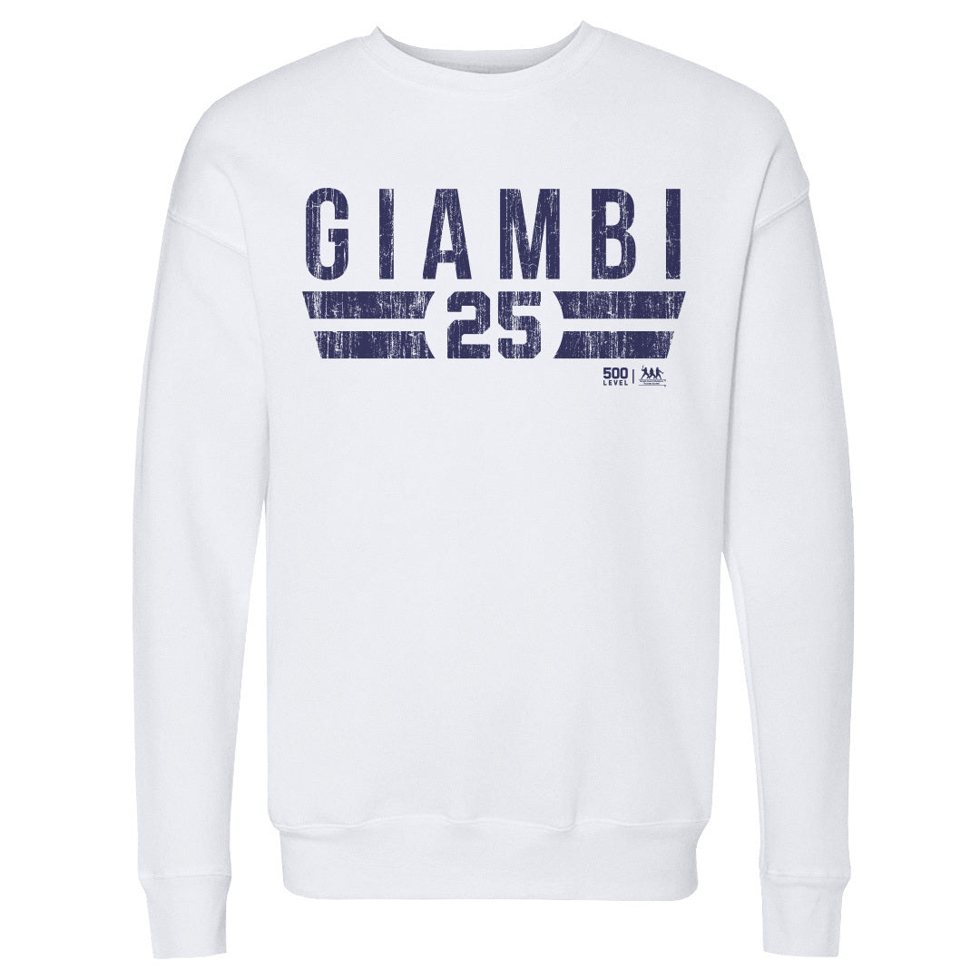 Jason Giambi Men's Crewneck Sweatshirt | 500 LEVEL