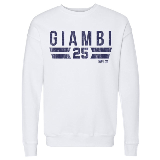 Jason Giambi Men's Crewneck Sweatshirt | 500 LEVEL