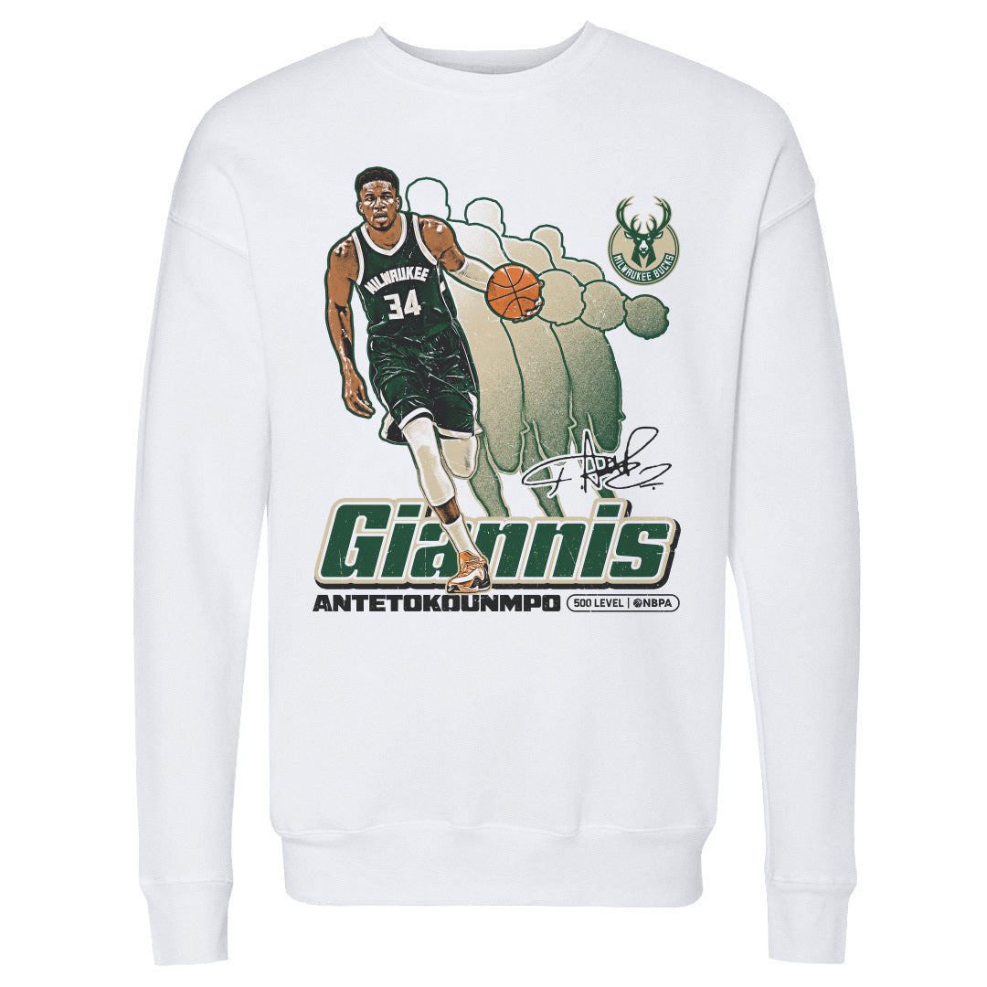 Giannis Antetokounmpo Men's Crewneck Sweatshirt | 500 LEVEL