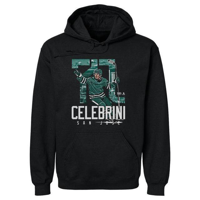 Macklin Celebrini Men's Hoodie | 500 LEVEL