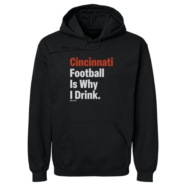 Cincinnati Football Men's Hoodie | 500 LEVEL
