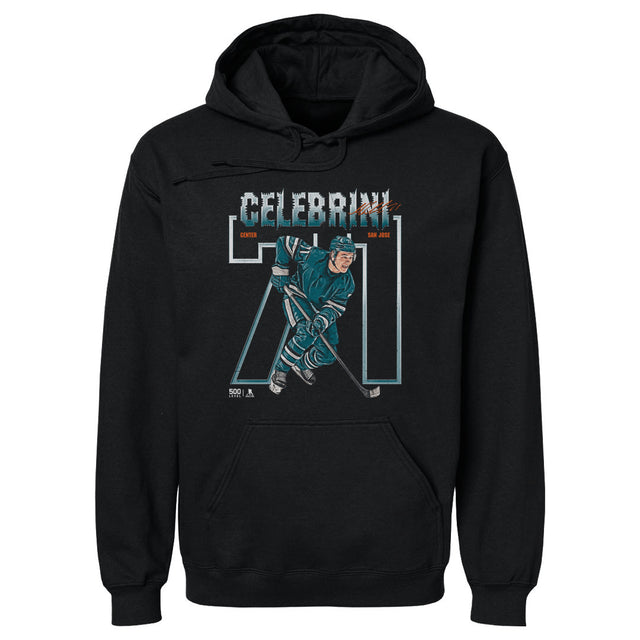 Macklin Celebrini Men's Hoodie | 500 LEVEL