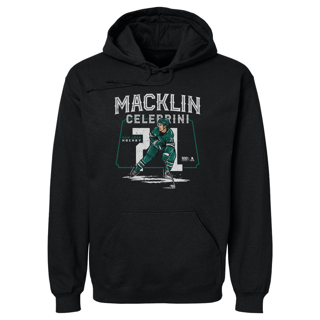 Macklin Celebrini Men's Hoodie | 500 LEVEL