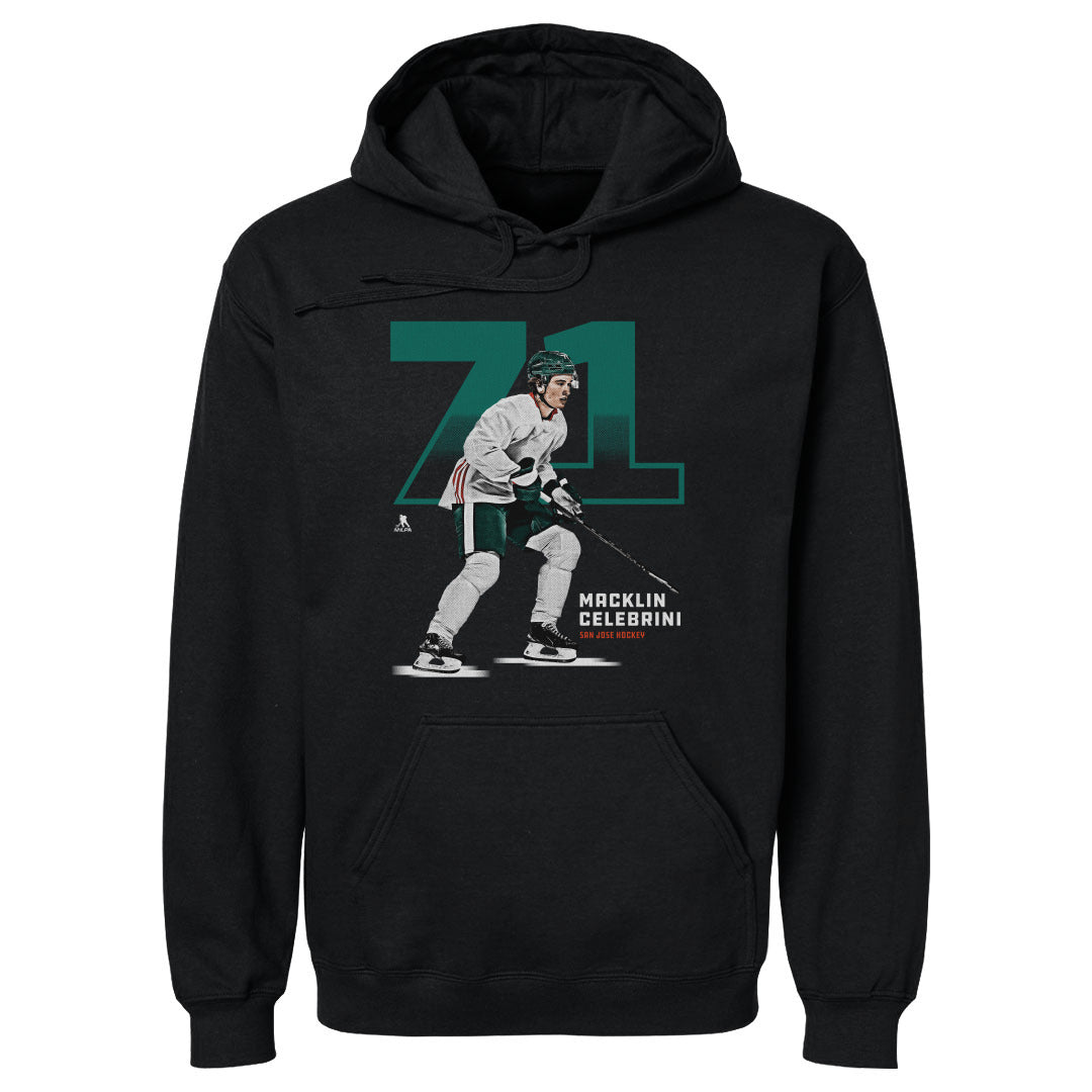 Macklin Celebrini Men's Hoodie | 500 LEVEL