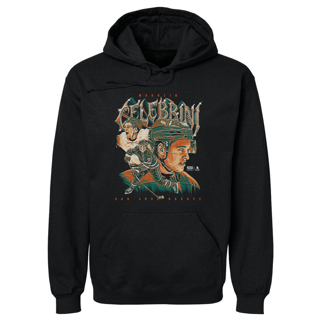 Macklin Celebrini Men's Hoodie | 500 LEVEL