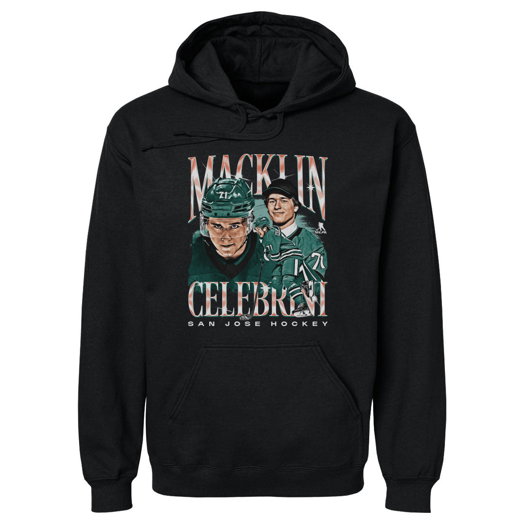 Macklin Celebrini Men's Hoodie | 500 LEVEL