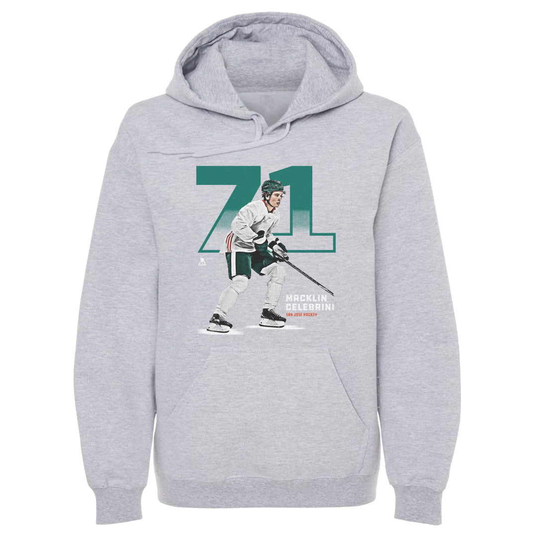 Macklin Celebrini Men's Hoodie | 500 LEVEL