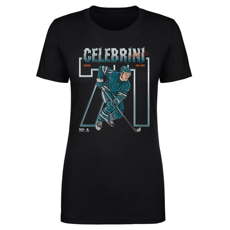 Macklin Celebrini Women's T-Shirt | 500 LEVEL