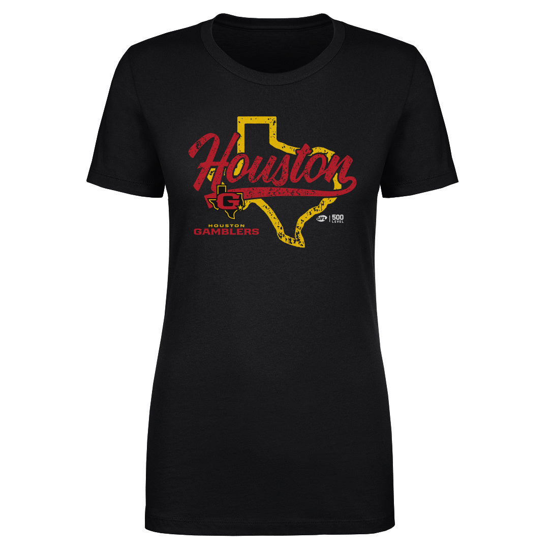 Houston Gamblers Women's T-Shirt | 500 LEVEL