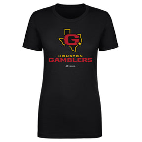 Houston Gamblers Women's T-Shirt | 500 LEVEL