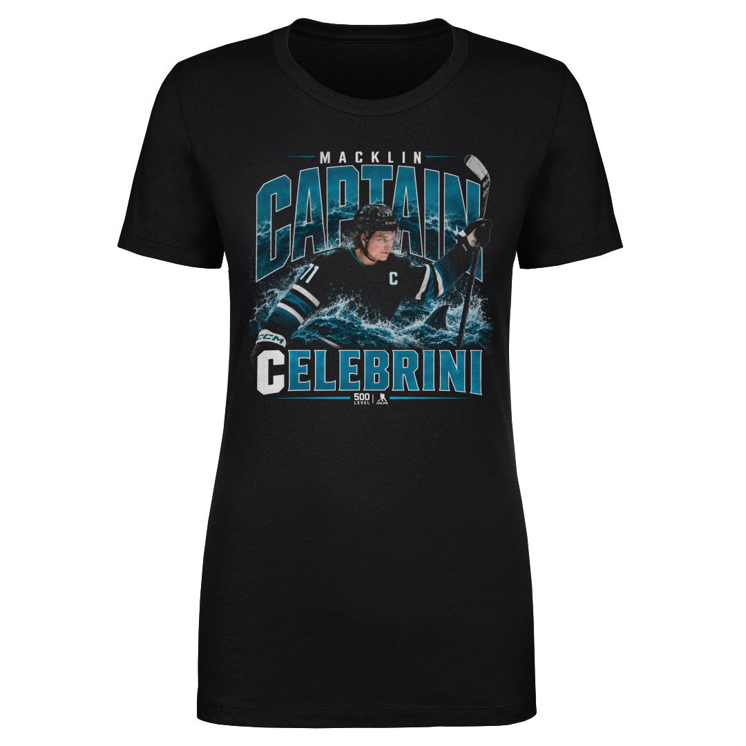 Macklin Celebrini Women's T-Shirt | 500 LEVEL
