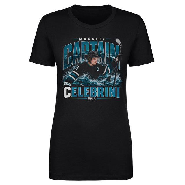 Macklin Celebrini Women's T-Shirt | 500 LEVEL