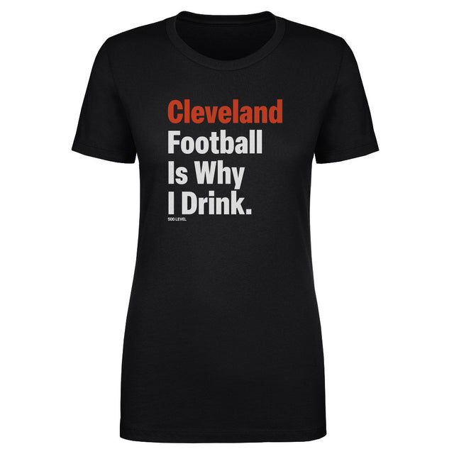Cleveland Football Women's T-Shirt | 500 LEVEL