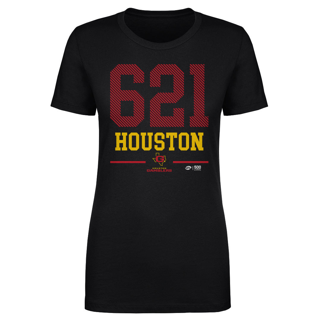 Houston Gamblers Women's T-Shirt | 500 LEVEL