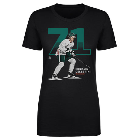 Macklin Celebrini Women's T-Shirt | 500 LEVEL