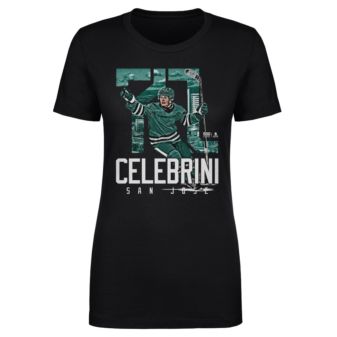 Macklin Celebrini Women's T-Shirt | 500 LEVEL