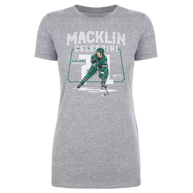 Macklin Celebrini Women's T-Shirt | 500 LEVEL
