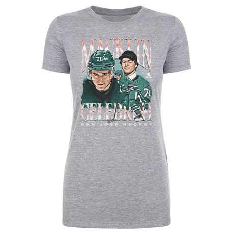 Macklin Celebrini Women's T-Shirt | 500 LEVEL