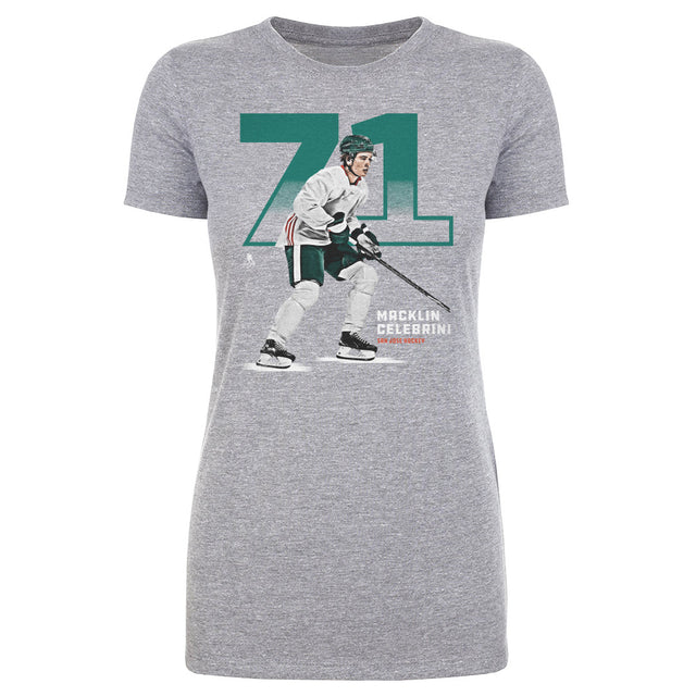 Macklin Celebrini Women's T-Shirt | 500 LEVEL