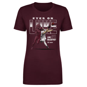 Luke McCaffrey Women's T-Shirt | 500 LEVEL