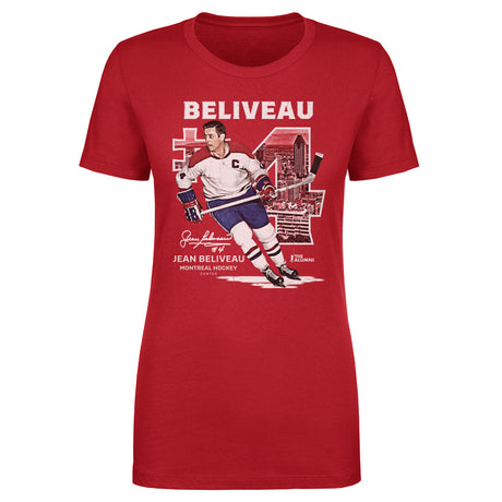 Jean Beliveau Women's T-Shirt | 500 LEVEL