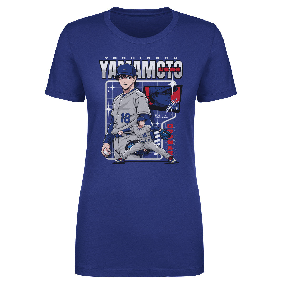 Yoshinobu Yamamoto Los Angeles D Anime Women's T-Shirt – 500 LEVEL