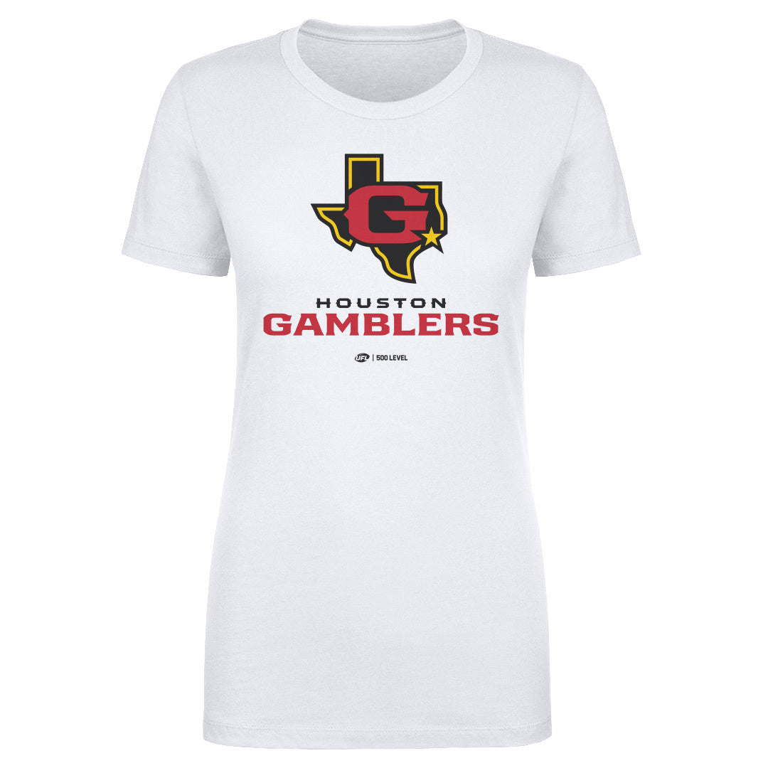 Houston Gamblers Women's T-Shirt | 500 LEVEL