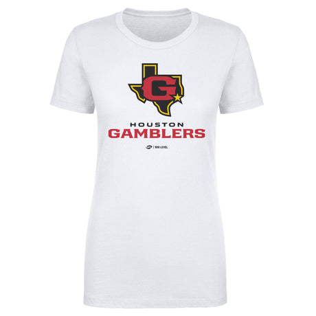 Houston Gamblers Women's T-Shirt | 500 LEVEL
