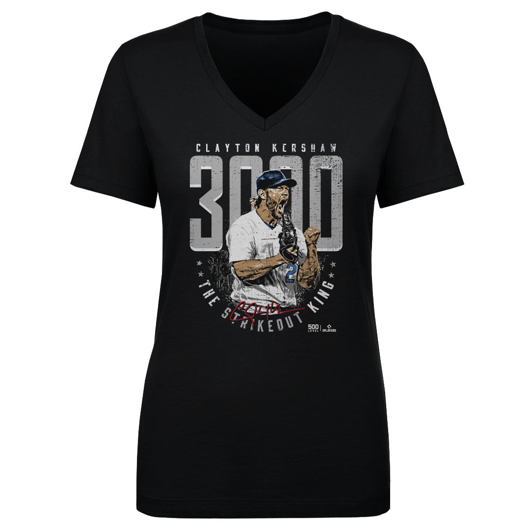 Clayton Kershaw Women's V-Neck T-Shirt | 500 LEVEL