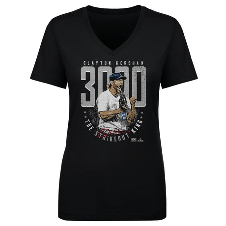 Clayton Kershaw Women's V-Neck T-Shirt | 500 LEVEL
