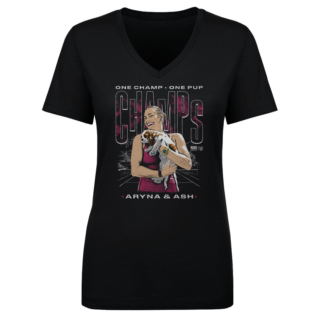 Aryna Sabalenka Women's V-Neck T-Shirt | 500 LEVEL