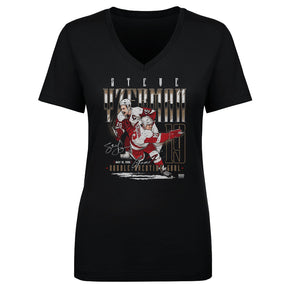 Steve Yzerman Women's V-Neck T-Shirt | 500 LEVEL