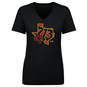 Houston Gamblers Women's V-Neck T-Shirt | 500 LEVEL