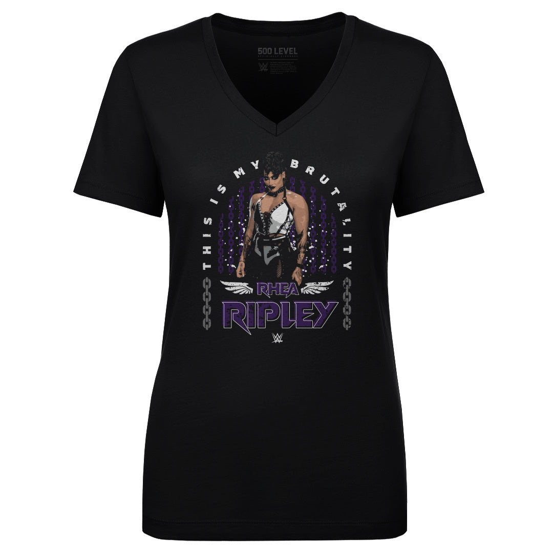 Rhea Ripley Women&#39;s V-Neck T-Shirt | 500 LEVEL
