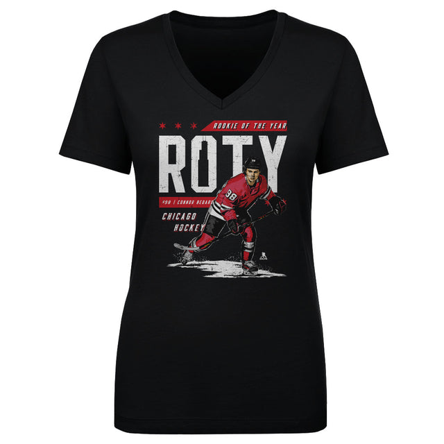 Connor Bedard Women's V-Neck T-Shirt | 500 LEVEL