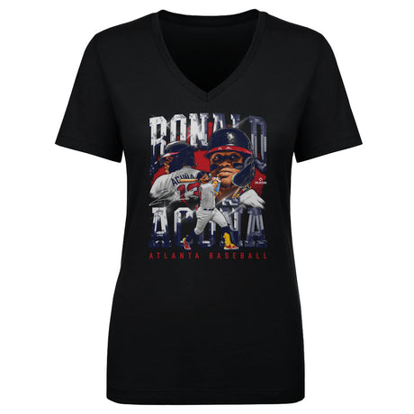 Ronald Acuna Jr. Women's V-Neck T-Shirt | 500 LEVEL