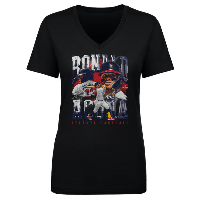 Ronald Acuna Jr. Women's V-Neck T-Shirt | 500 LEVEL