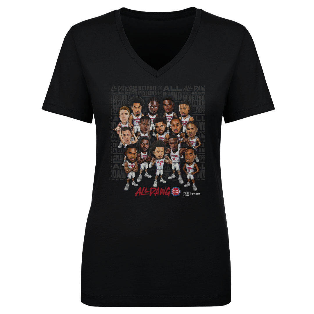 Detroit Pistons Women's V-Neck T-Shirt | 500 LEVEL