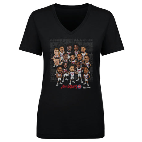 Detroit Pistons Women's V-Neck T-Shirt | 500 LEVEL