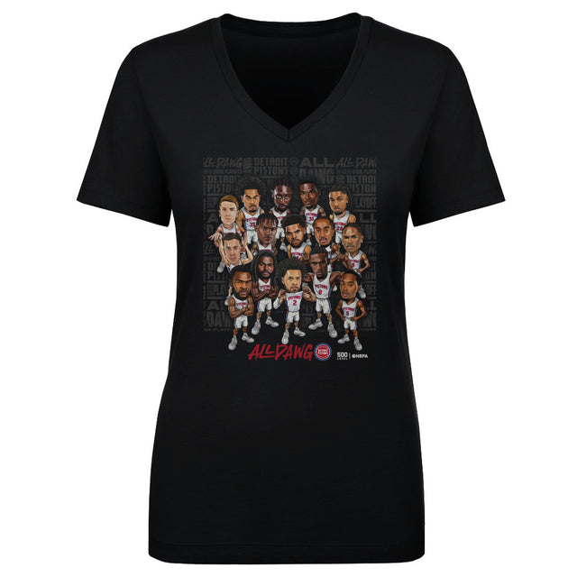 Detroit Pistons Women's V-Neck T-Shirt | 500 LEVEL