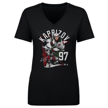 Kirill Kaprizov Women's V-Neck T-Shirt | 500 LEVEL