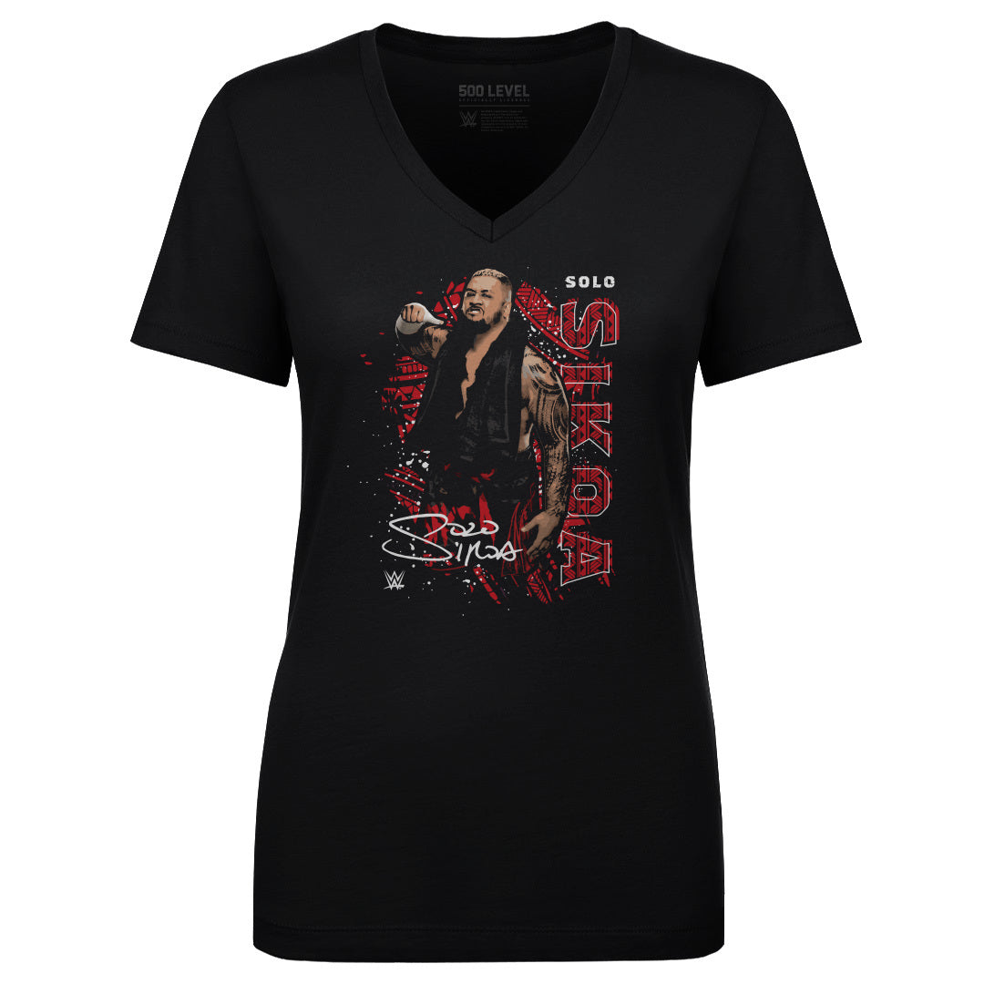 Solo Sikoa Women's V-Neck T-Shirt | 500 LEVEL