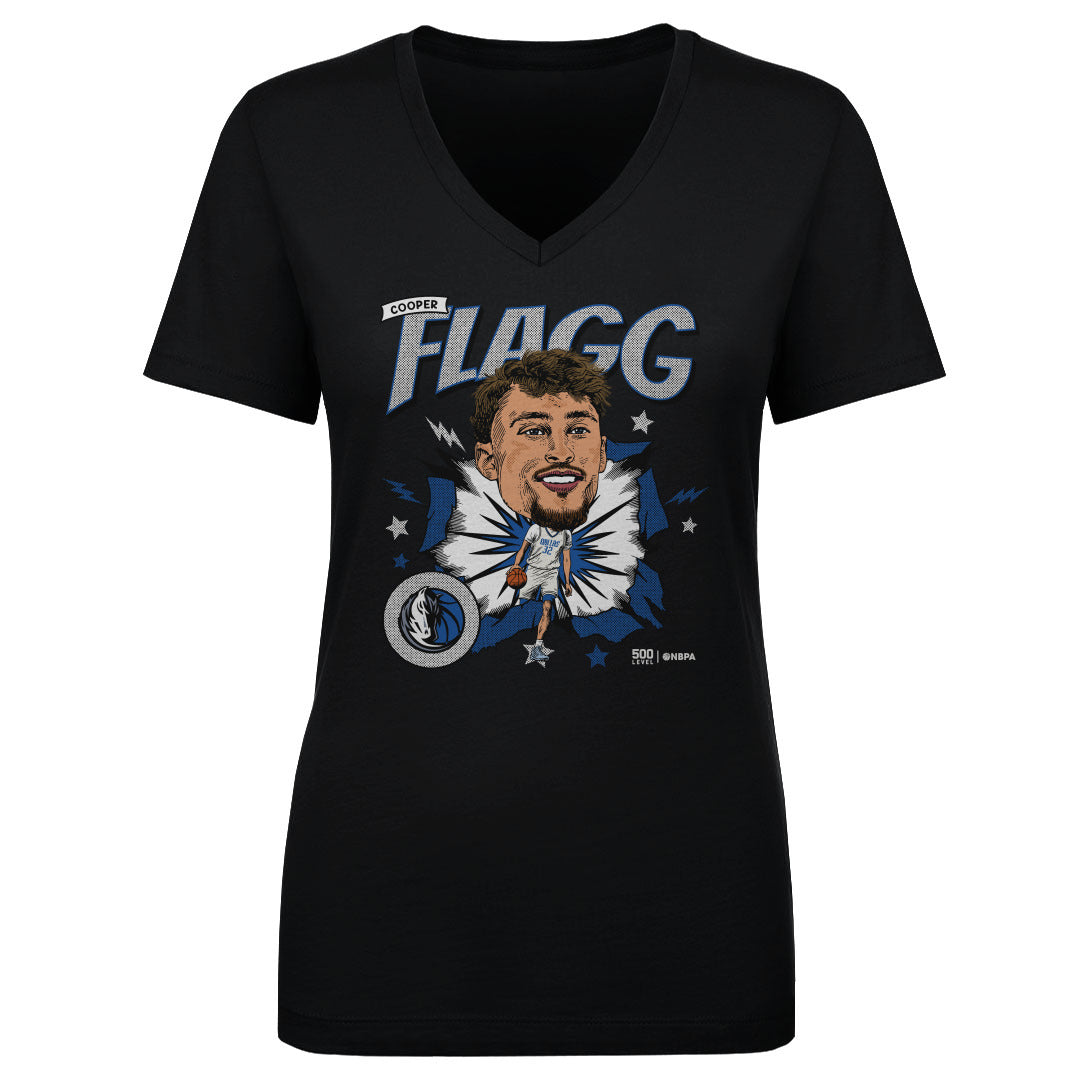 Cooper Flagg Women's V-Neck T-Shirt | 500 LEVEL