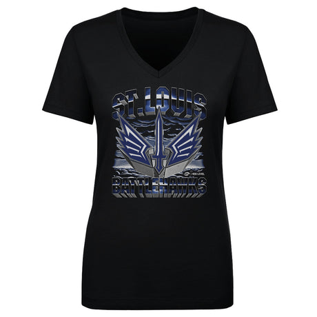 St. Louis Battlehawks Women's V-Neck T-Shirt | 500 LEVEL