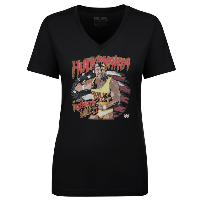 Hulk Hogan Women's V-Neck T-Shirt | 500 LEVEL