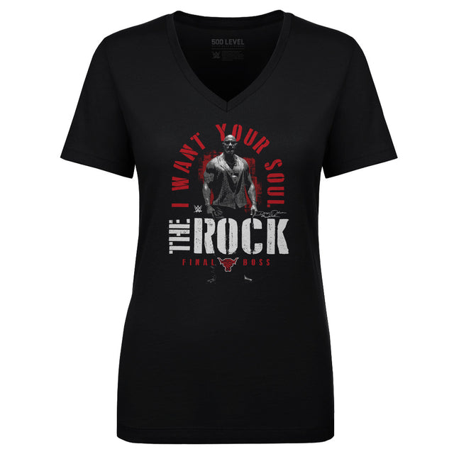 The Rock Women's V-Neck T-Shirt | 500 LEVEL