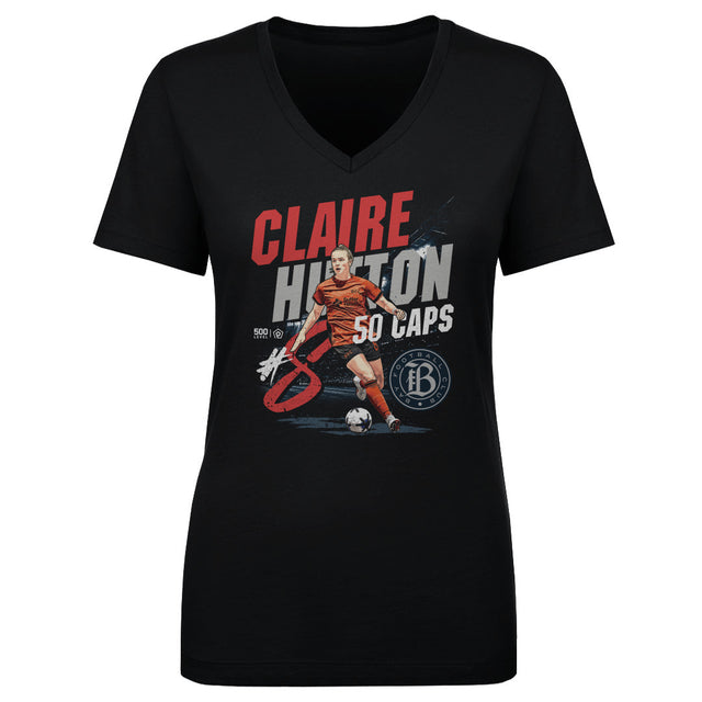 Claire Hutton Women's V-Neck T-Shirt | 500 LEVEL