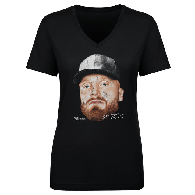 Maxx Crosby Women's V-Neck T-Shirt | 500 LEVEL