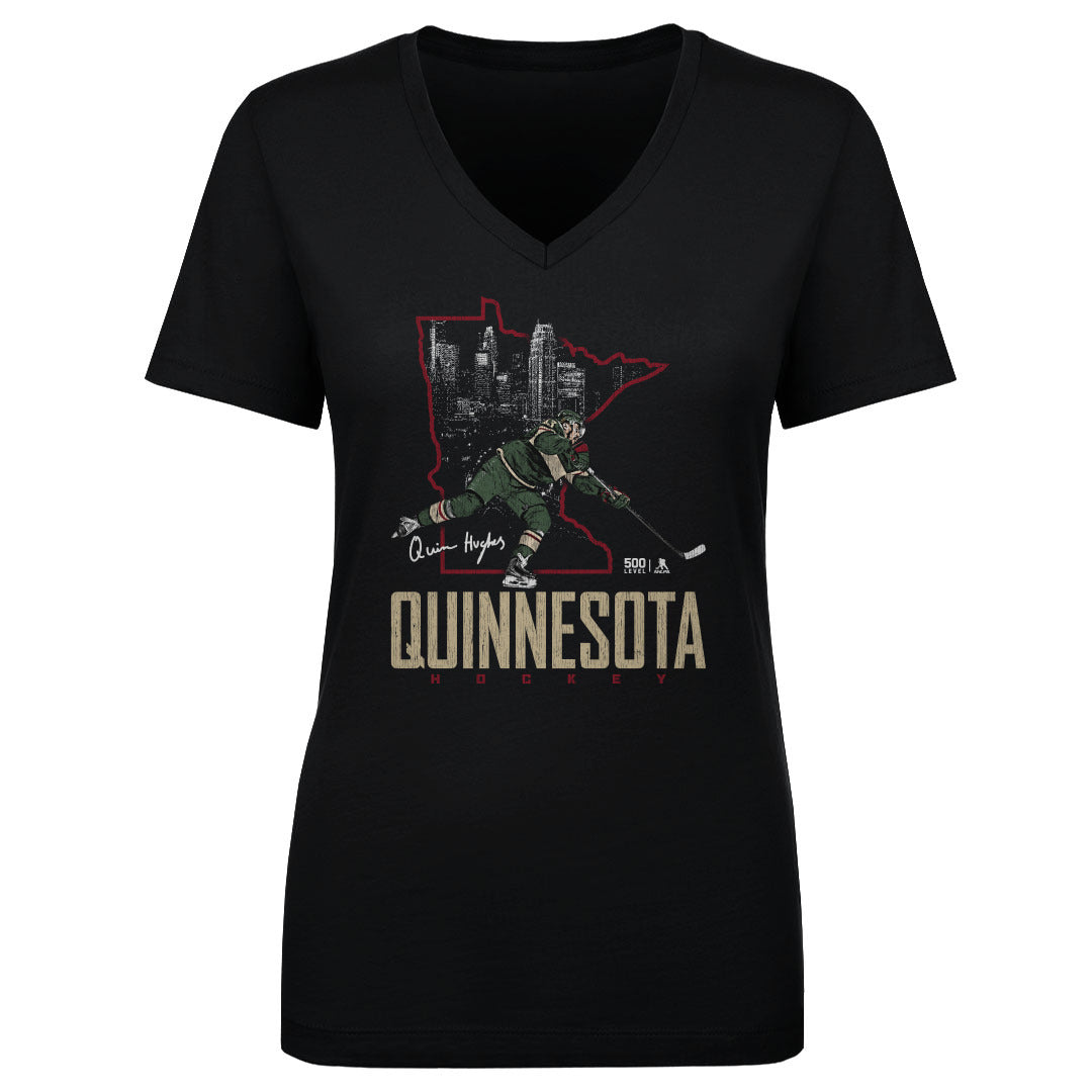 Quinn Hughes Women's V-Neck T-Shirt | 500 LEVEL