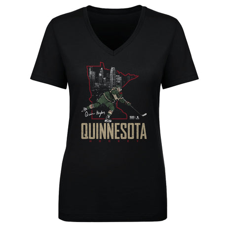 Quinn Hughes Women's V-Neck T-Shirt | 500 LEVEL
